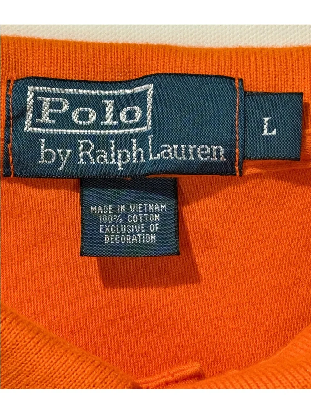 Polo Ralph Lauren Orange Yellow Pony Polo Shirt Men’s Large